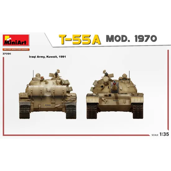 Miniart 37094 - 1/35 T-55A MOD. 1970 INTERIOR KIT, scale plastic model kit