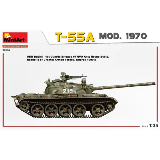 Miniart 37094 - 1/35 T-55A MOD. 1970 INTERIOR KIT, scale plastic model kit