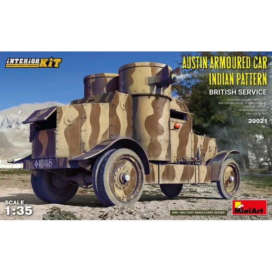 Miniart 39021 - 1/35 Austin Armoured Car Indian Pattern. British service. Interior