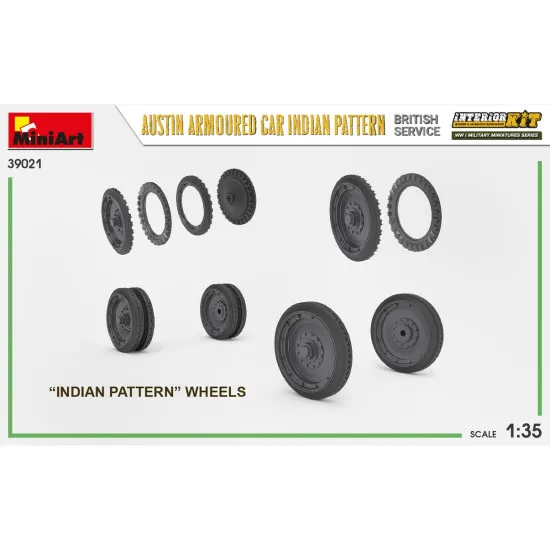 Miniart 39021 - 1/35 Austin Armoured Car Indian Pattern. British service. Interior