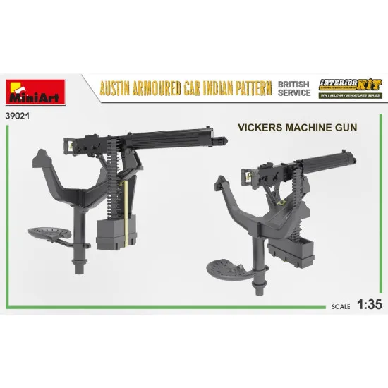 Miniart 39021 - 1/35 Austin Armoured Car Indian Pattern. British service. Interior