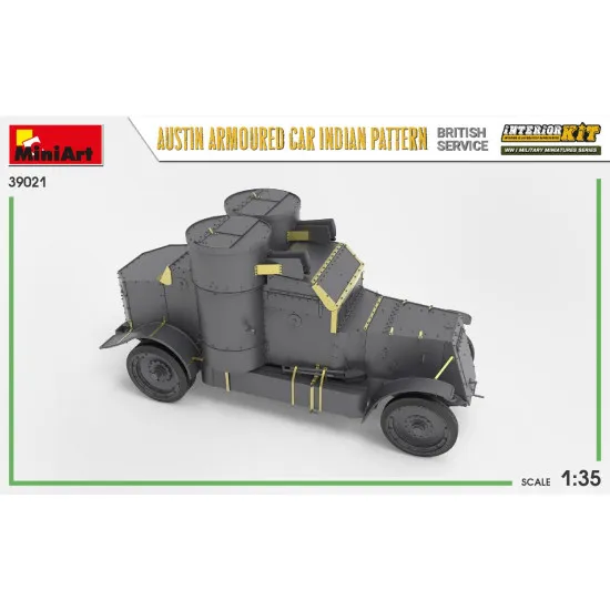 Miniart 39021 - 1/35 Austin Armoured Car Indian Pattern. British service. Interior