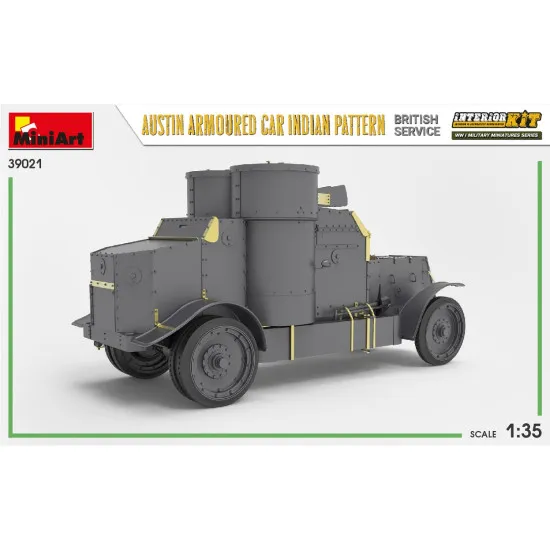 Miniart 39021 - 1/35 Austin Armoured Car Indian Pattern. British service. Interior