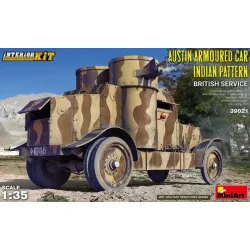 Us Stock Miniart 39021 - 1/35 Austin Armoured Car Indian Pattern. British Service. Interior