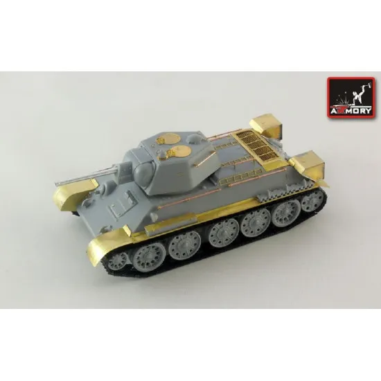 Armory pe7223 - 1/72 T-34 exterior detailing set, for Zvezda kit scale model kit