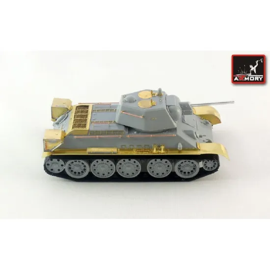 Armory pe7223 - 1/72 T-34 exterior detailing set, for Zvezda kit scale model kit
