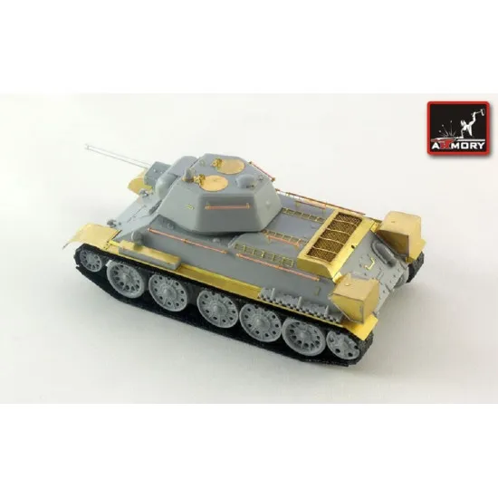 Armory pe7223 - 1/72 T-34 exterior detailing set, for Zvezda kit scale model kit