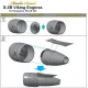 Metallic Details MDR7250 - 1/72 S-3B Viking. Engines (Hasegawa, Revell model)