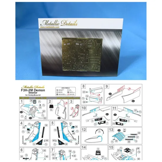 Metallic Details MD4848 - 1/48 F3H-2M Demon. Interior (for HobbyBoss model kit)
