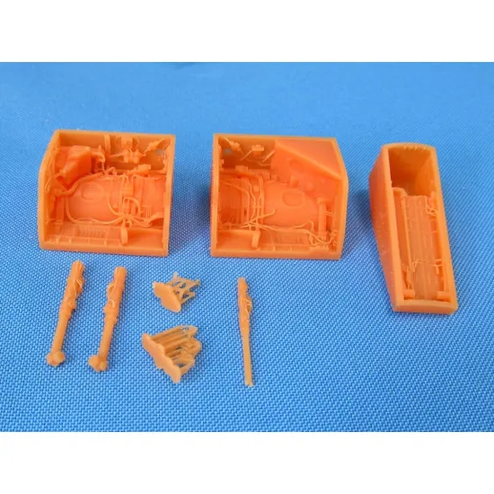 Metallic Details MDR48100 - 1/48 MiG-23. Wheel bays (for Trumpeter model kit)