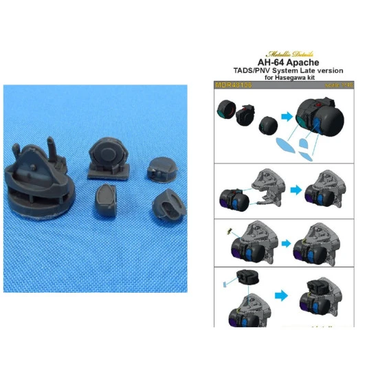 Metallic Details MDR48106 - 1/48 AH-64 Apache. TADS/PNV System Late version