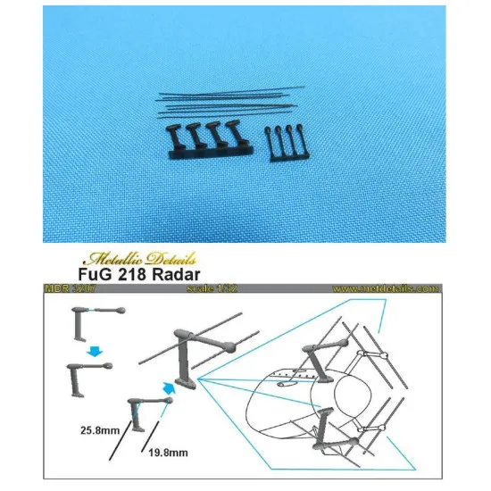 Metallic Details MDR3207 - 1/32 scale, FuG 218 Radar, 3D-printed, acessories