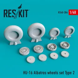 Reskit RS48-0284 - 1/48 HU-16 Albatros wheels set Type 2, scale model kit