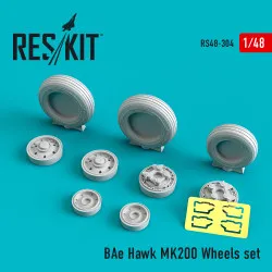 Reskit RS48-0304 - 1/48 BAe Hawk MK200 Wheels set for aircraft model scale