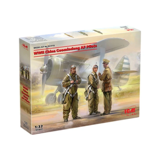 ICM 32115 - 1/32 China Guomindang AF Pilots figures, WWII, scale plastic model