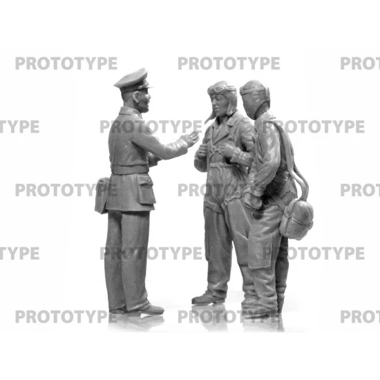 ICM 32115 - 1/32 China Guomindang AF Pilots figures, WWII, scale plastic model