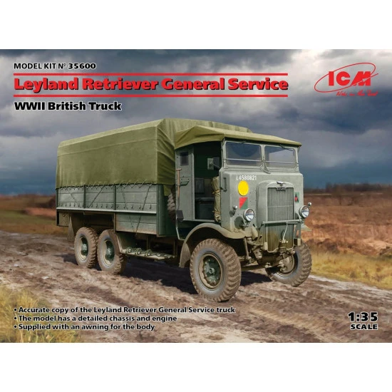 ICM 35600 - 1/35 Leyland Retriever General Service WWII British Truck model kit