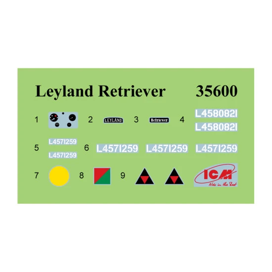 ICM 35600 - 1/35 Leyland Retriever General Service WWII British Truck model kit