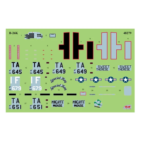ICM 48279 - 1/48 B-26K Counter Invader USAF Vietnam War Attack Aircraft model