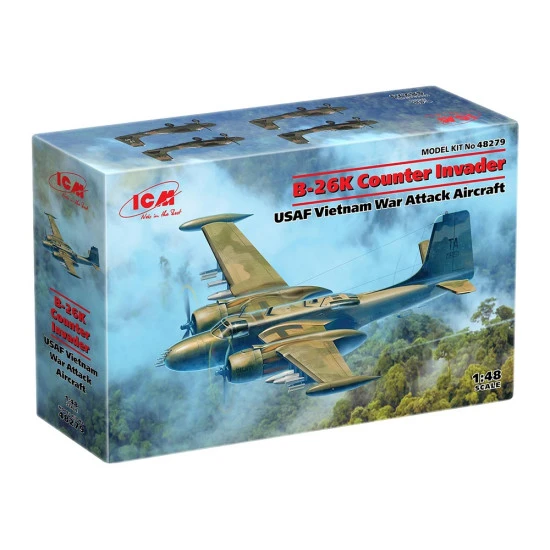 ICM 48279 - 1/48 B-26K Counter Invader USAF Vietnam War Attack Aircraft model