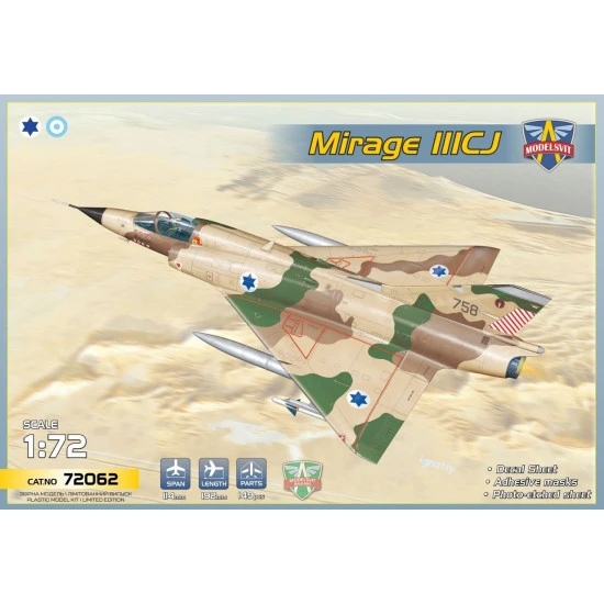ModelSvit 72062 - 1/72 - Mirage IIICJ Shahak interceptor scale model aircraft