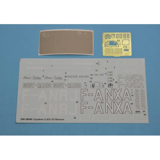 Dora Wings 48040 - 1/48 scale Caudron C.631/633 Simoun aircraft