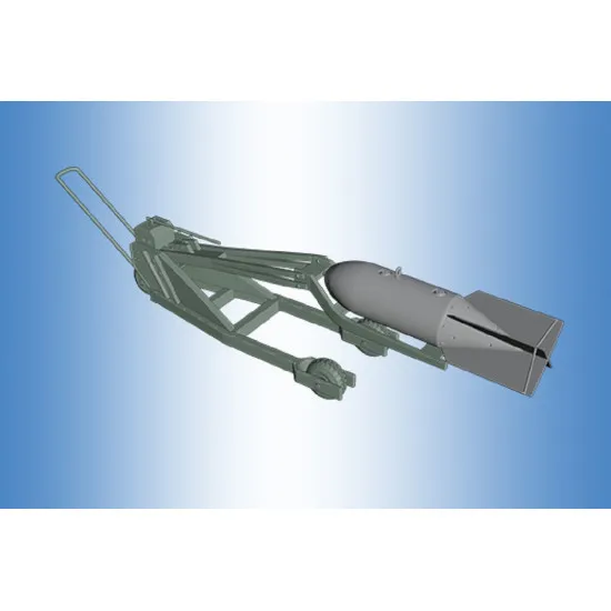 Print Scale PSR 72005 - 1/72 Bomb trolley with the lift. Luftwaffe, WWII, 3D