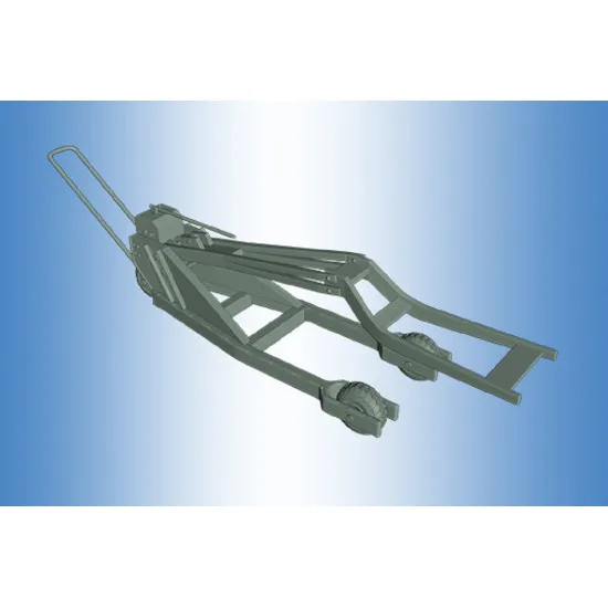 Print Scale PSR 72005 - 1/72 Bomb trolley with the lift. Luftwaffe, WWII, 3D