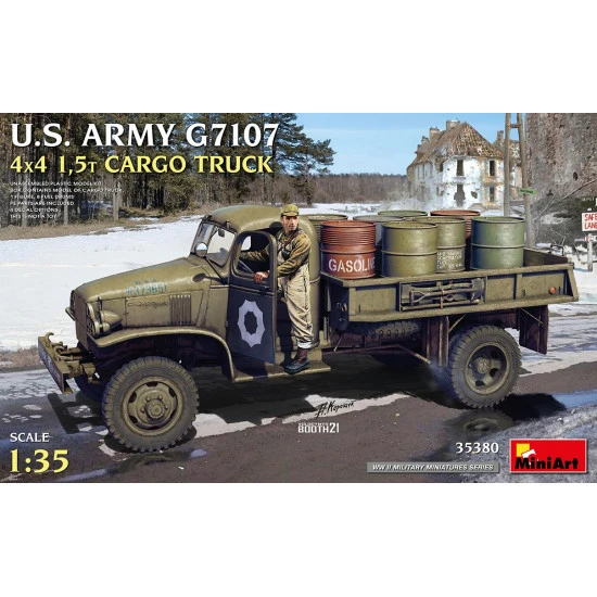 Miniart 35380 - 1/35 U.S. ARMY G7107 4X4 1,5t CARGO TRUCK, scale model kit