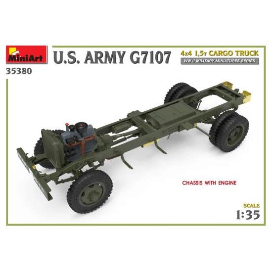 Miniart 35380 - 1/35 U.S. ARMY G7107 4X4 1,5t CARGO TRUCK, scale model kit