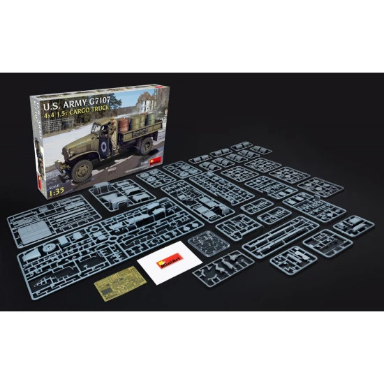 Miniart 35380 - 1/35 U.S. ARMY G7107 4X4 1,5t CARGO TRUCK, scale model kit
