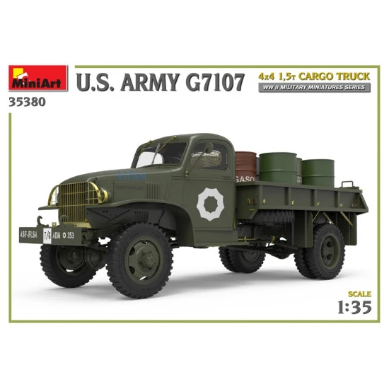 Miniart 35380 - 1/35 U.S. ARMY G7107 4X4 1,5t CARGO TRUCK, scale model kit