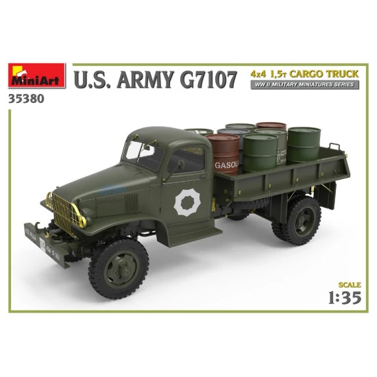 Miniart 35380 - 1/35 U.S. ARMY G7107 4X4 1,5t CARGO TRUCK, scale model kit