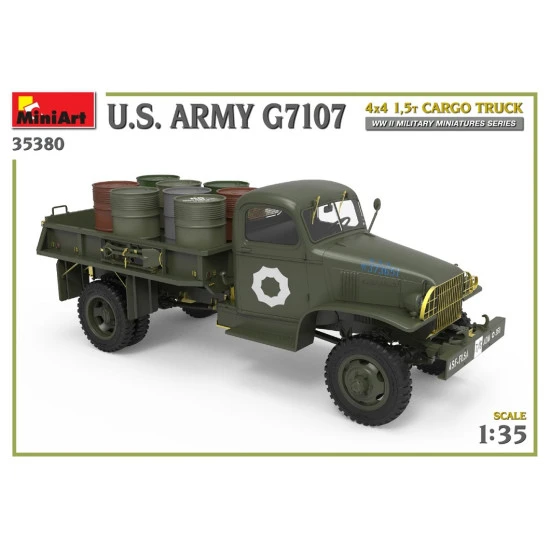 Miniart 35380 - 1/35 U.S. ARMY G7107 4X4 1,5t CARGO TRUCK, scale model kit
