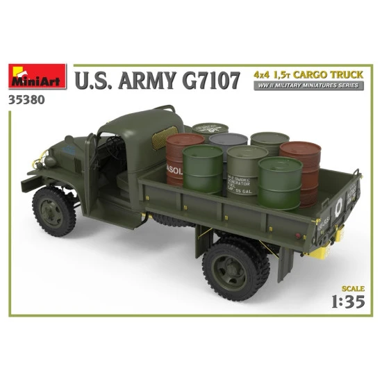 Miniart 35380 - 1/35 U.S. ARMY G7107 4X4 1,5t CARGO TRUCK, scale model kit