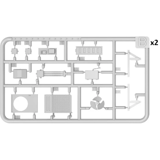 Miniart 35638 - 1/35 AIR CONDITIONERS & SATELLITE DISHES scale model kit