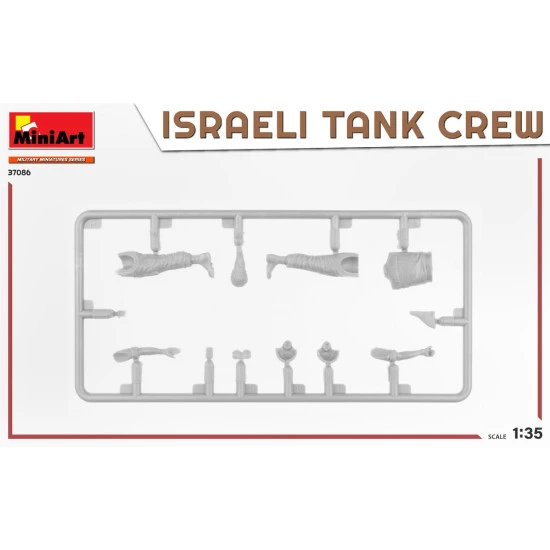 Miniart 37086 1/35 Israeli Tank Crew. Yom Kippur War Plastic Figures Kit