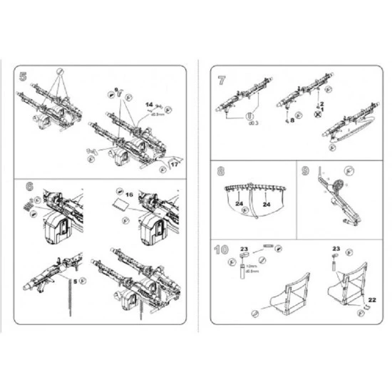 Vmodels 35068 - 1/35 Shooting installation Zwillingssockel 36, scale model kit
