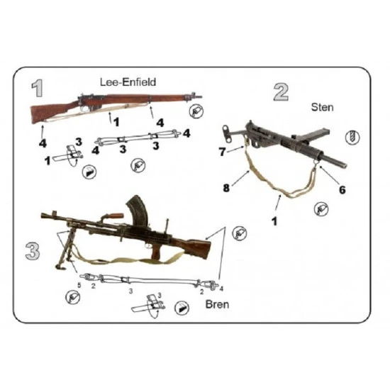 Vmodels 35069 - 1/35 British army weapon belts WWII, scale model kit Vmodels 35069 - 1/35 British army weapon belts WWII, scale model kit