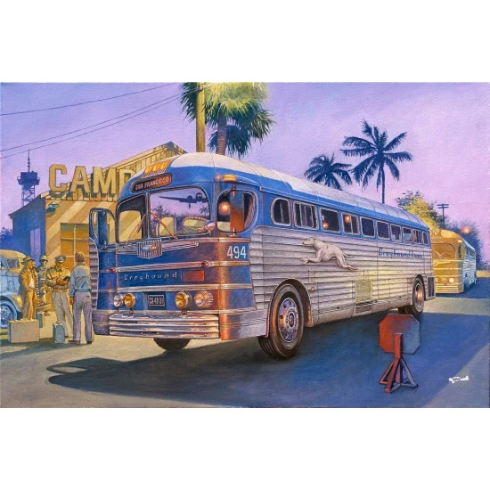 Roden 816 - 1/35 - 1947 PD-3701 Silverside Bus, scale model kit