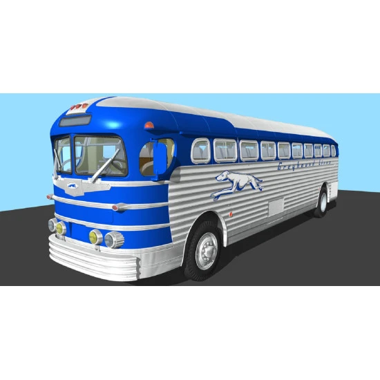 Roden 816 - 1/35 - 1947 PD-3701 Silverside Bus, scale model kit