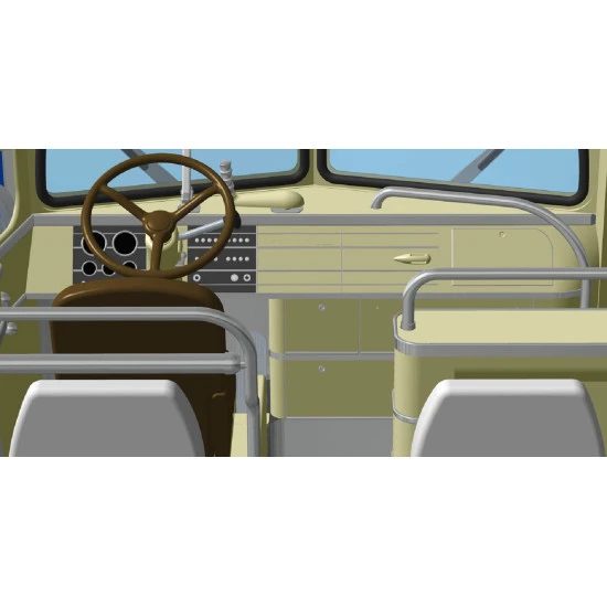 Roden 816 - 1/35 - 1947 PD-3701 Silverside Bus, scale model kit