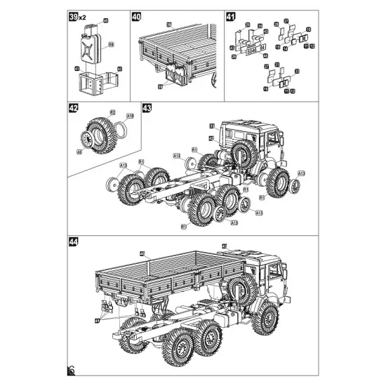 Armory AR72448-R 1/72 Rus Modern 6x6 Military Cargo Truck mod.43114, LIMITED