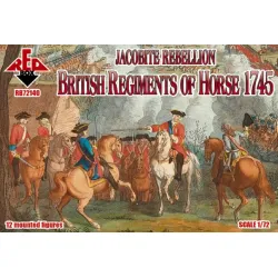 Us Stock Red Box 72140 - 1/72 Jacobite Rebellion. British Regiments Of Horse 1745 Model