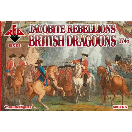 Bundle Red Box Jacobite Rebellion British dragoons regiments of Horse 1745 1/72
