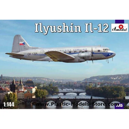 IL-12 Ilyushin Czech airliner 1/144 Amodel 1445