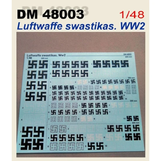 Dan Models 48003 - 1/48 German sign for luftwaffe WW2 aircraft Dan Models 48003 - 1/48 German sign for luftwaffe WW2 aircraft