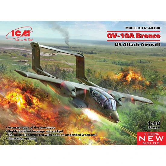 ICM 48300 - 1/48 OV-10A Bronco US Attack Aircraft scale plastic model kit