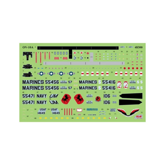 ICM 48300 - 1/48 OV-10A Bronco US Attack Aircraft scale plastic model kit