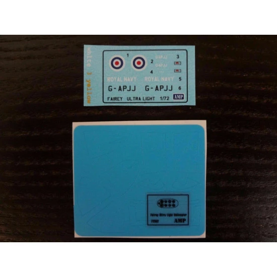 AMP 72-002 - 1/72 Fairey Ultra-light Helicopter scale plastic model kit